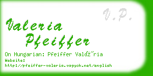 valeria pfeiffer business card